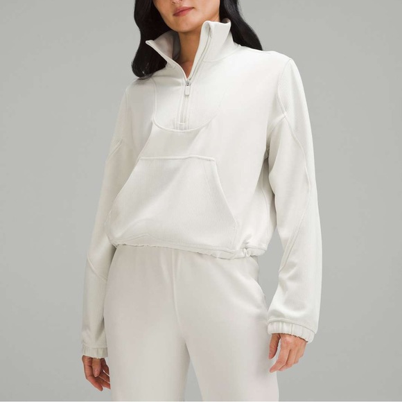 lululemon athletica Tops - BRAND NEW Lululemon Brushed Softstreme Ribbed Half Zip